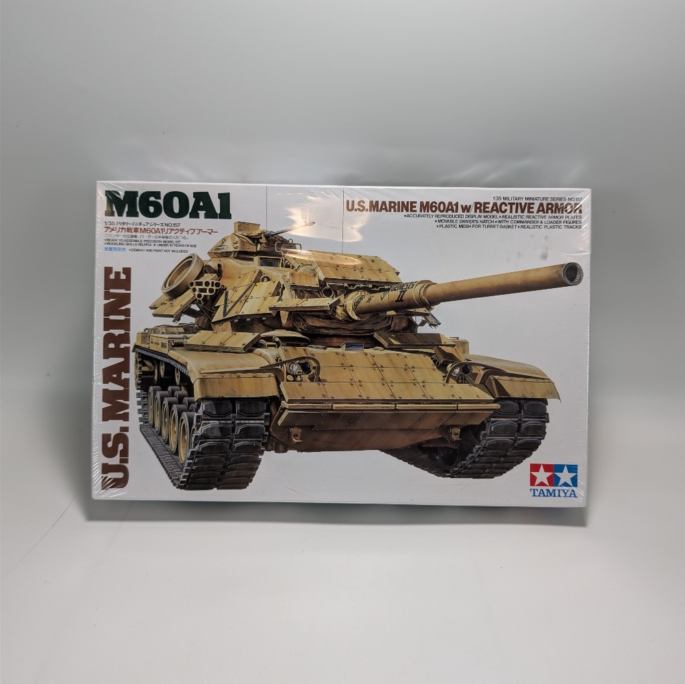 Tamiya 1/35 Scale U.S. Marine M60A1 Plastic Model Kit - New
